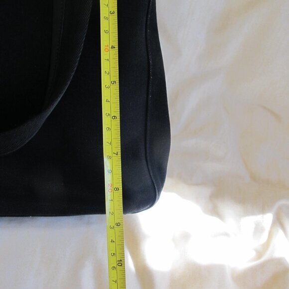 Authentic Vintage Prada Black Canvas Fabric Tote Bag - Picture 13 of 15